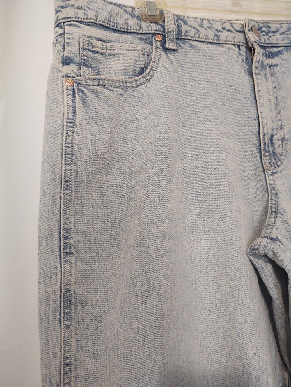 Celebrity Pink Wide Leg Light Wash Jeans | Waist 42 NWT - Picture 2 of 10